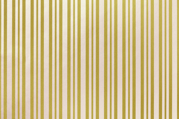 Golden and white background from wrapping striped paper.