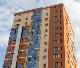 Astana, Kazakhstan - 11. 06. 2019: Walking through the city with a camera and photographs of various skyscrapers. The new capital of Kazakhstan is Astana.