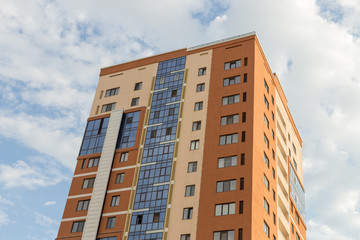 Fototapeta premium Astana, Kazakhstan - 11. 06. 2019: Walking through the city with a camera and photographs of various skyscrapers. The new capital of Kazakhstan is Astana.