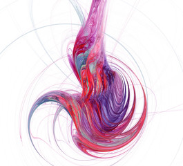 An abstract computer generated modern fractal design. Abstract fractal color texture. Digital art. Abstract Form & Colors.