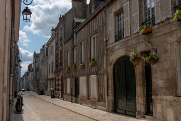 Quiet Historic street in Orléans, France