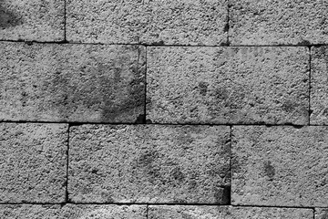 Concrete block wall texture and background seamless