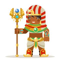 Egyptian woman mage wisewoman warlock priest witch fantasy action RPG game layered animation ready female character vector illustration