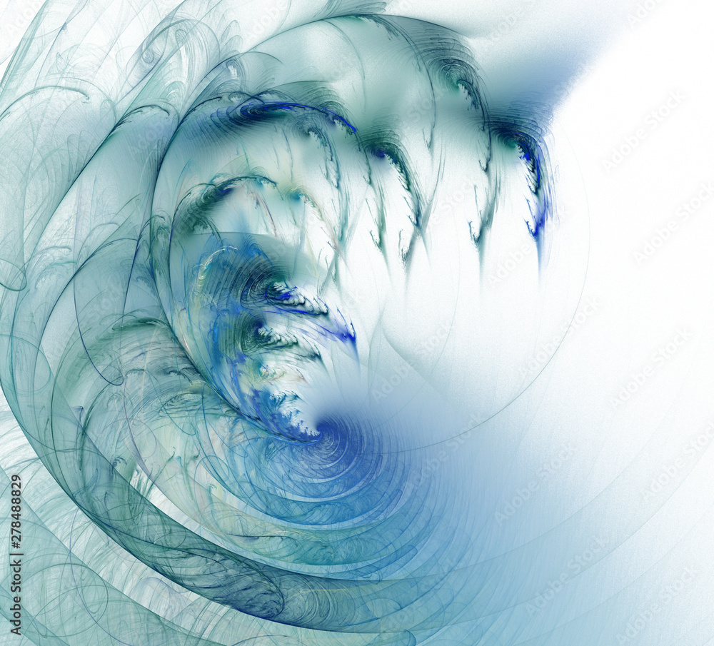 Poster an abstract computer generated modern fractal design. abstract fractal color texture. digital art. a