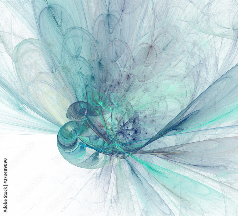 Poster an abstract computer generated modern fractal design. abstract fractal color texture. digital art. a