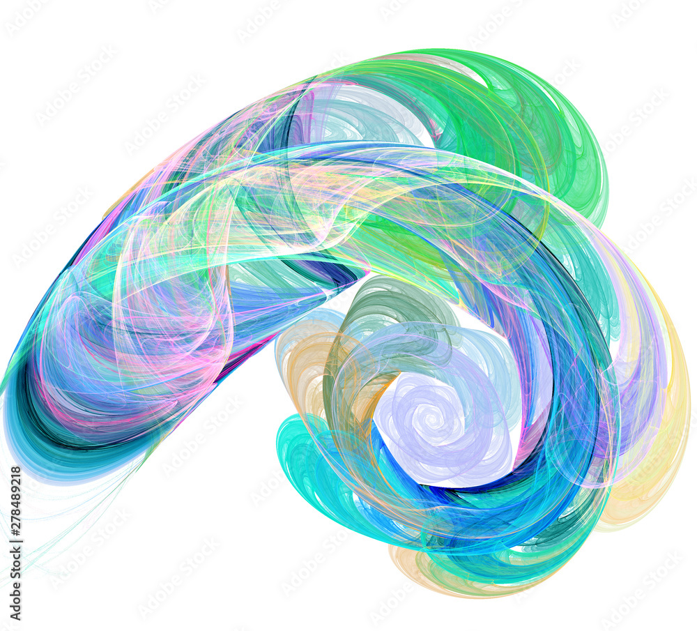 Poster an abstract computer generated modern fractal design. abstract fractal color texture. digital art. a