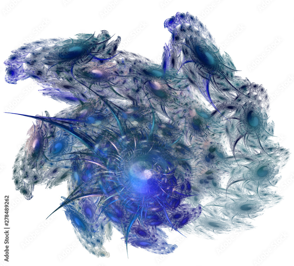 Poster an abstract computer generated modern fractal design. abstract fractal color texture. digital art. a