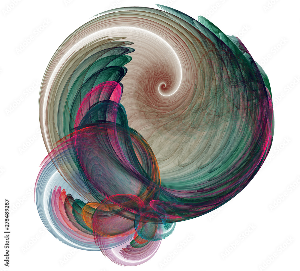 Poster an abstract computer generated modern fractal design. abstract fractal color texture. digital art. a