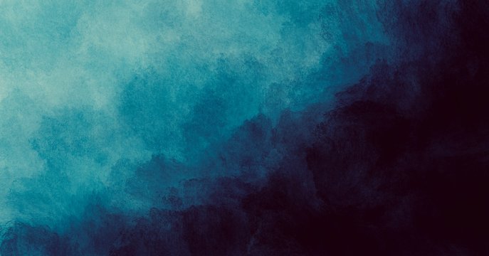 Abstract watercolor paint background by teal color blue and green with liquid fluid texture for background, banner