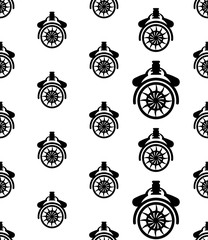 Plakat Caster Wheel Icon Seamless Pattern