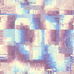 Fototapeta premium Vector image with imitation of grunge datamoshing texture.
