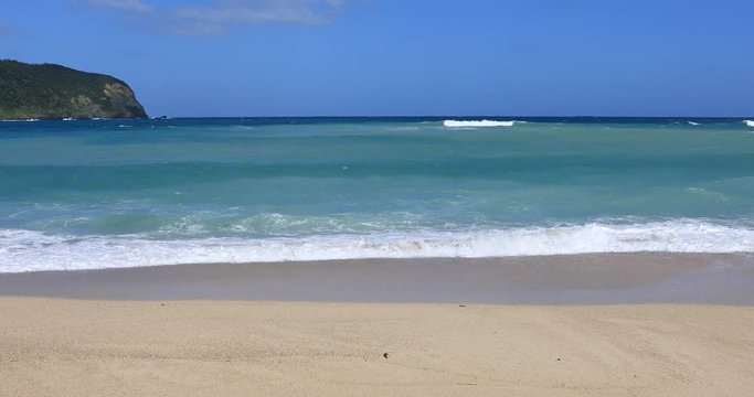 Mild waves at Kuninao beach in Amami oshima Kagoshima