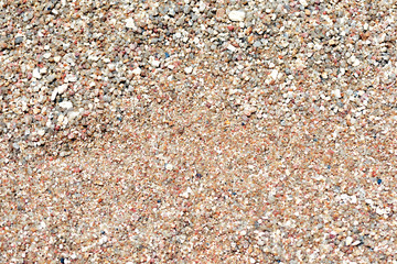 Sea coast sand texture close up. Natural background