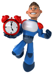 Super modern superhero - 3D Illustration