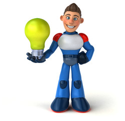 Super modern superhero - 3D Illustration