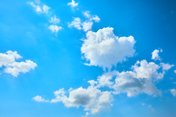 Blue sky with clouds