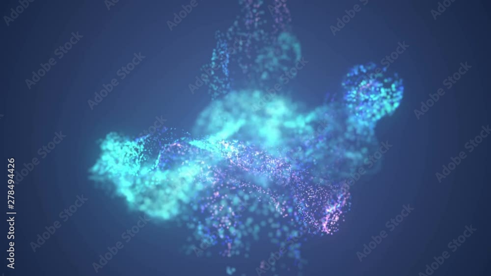 Poster fluid abstract color burst. glowing particles, confetti. shimmering lights. flying bokeh light. abst