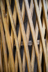 Bamboo wall cross pattern