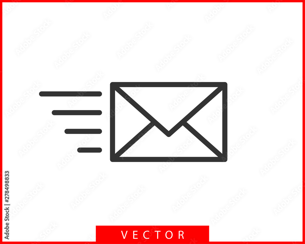 Poster envelope icons letter. envelop icon vector template. mail symbol element. mailing label for web or p