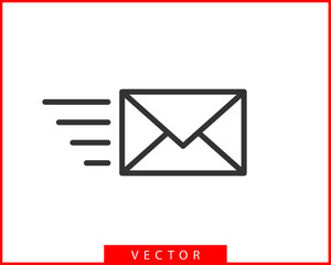 Envelope icons letter. Envelop icon vector template. Mail symbol element. Mailing label for web or print design.