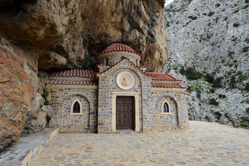 Fototapeta eine kirche in argiroupolis, kreta, griechenland obraz