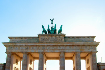 Brandenburg gate in sunny day © frimufilms
