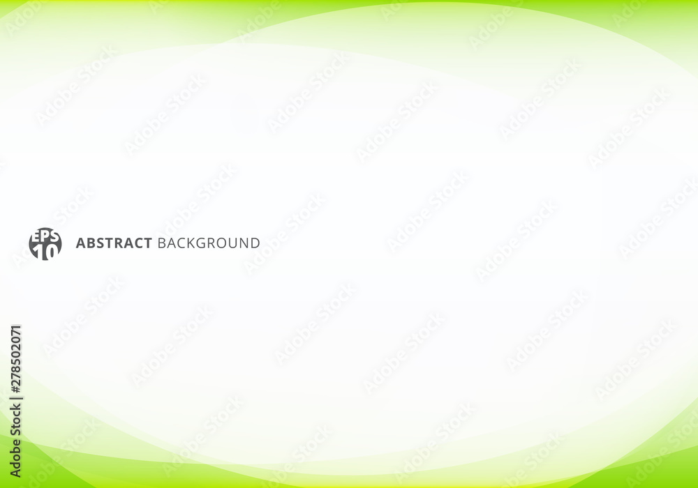 Poster abstract template elegant header and footers green lime curve light template on white background wit