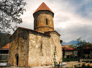 Fototapeta premium Old albanian christian church in the village of Kish near the town of Sheki in Azerbaijan 