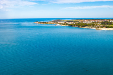 Fototapeta na wymiar Aerial view of seashore in Croatia