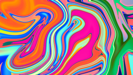 Colorful liquid marble art