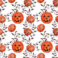 Watercolor background drawing  Cheerful Holiday Halloween