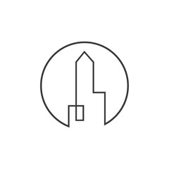 City skyline, city silhouette vector