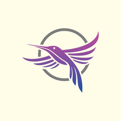 Simple Hummingbird Logo