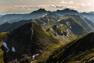 mountain landscape in the Carpathian Mountains, iezeru caprei, saua caprei,  Fagaras, Romania © Alexandr