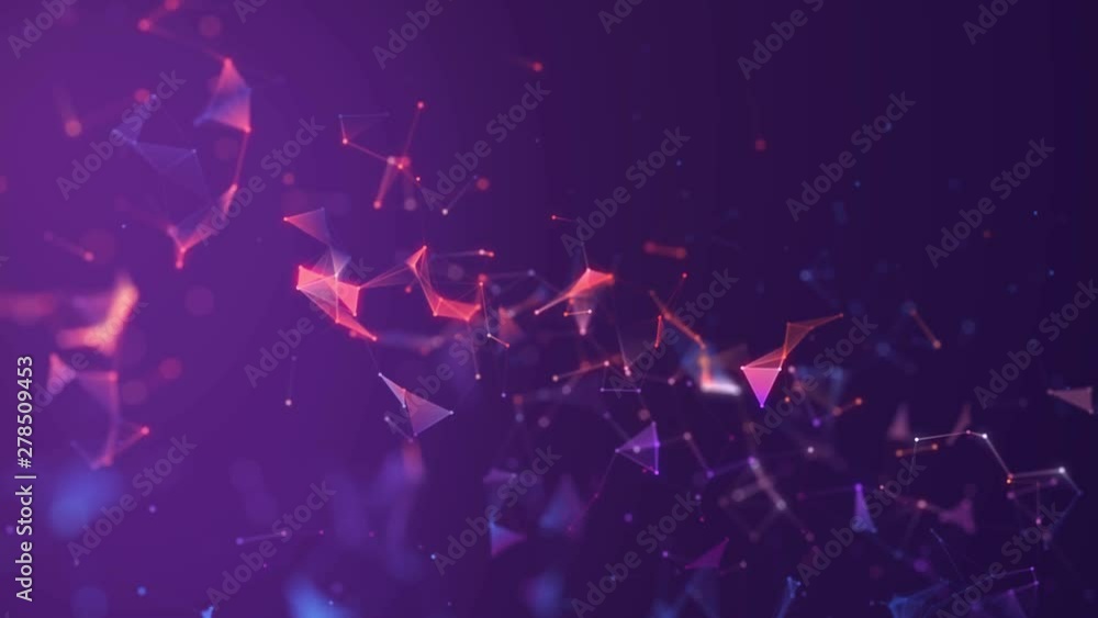Poster network system. digital data plexus technology construction. connection or communication. futuristic
