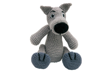 amigurumi toy wolf