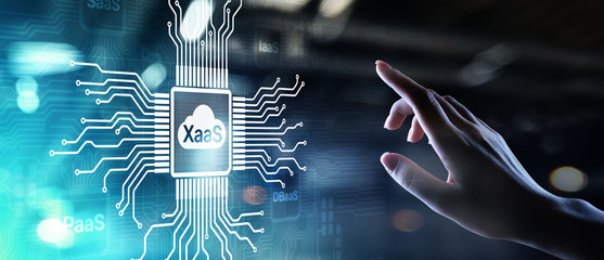 XaaS PaaS SaaS IaaS DBaaS Infrasstructure Service Data Base Platform development solution for business.