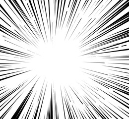 Obraz premium Black and white comic sun or star burst vector