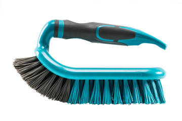 cleaning brush isolated on white