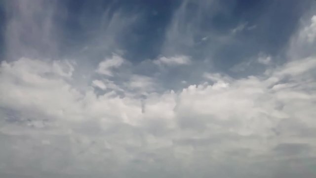 Fast clouds in thie sky