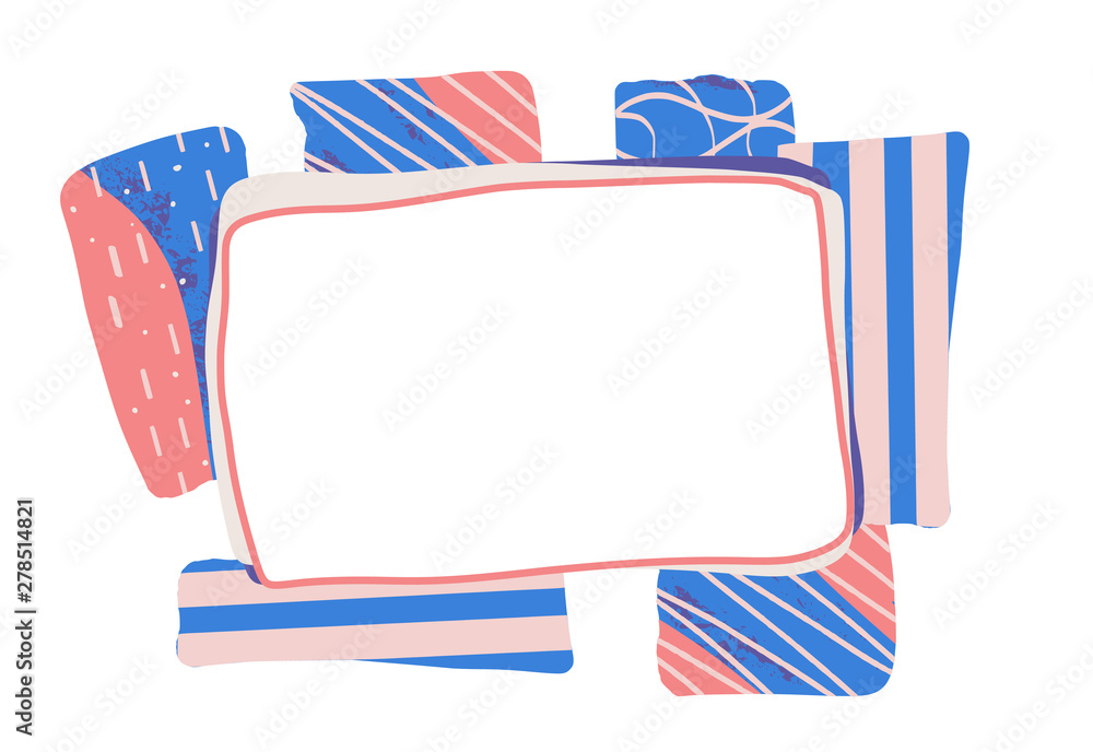 Poster set of random design elements. vector collection.