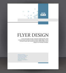 Magazine, flyer, brochure and cover layout design print template blue grey - 278515271