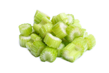 crisp sliced celery