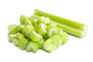 crisp sliced celery