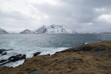 Panorama of the Norwegian landscape
