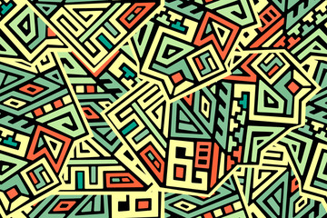 Creative Geometric Vector Seamless Pattern