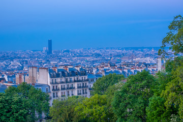 Fototapeta na wymiar Parisian Roofs in the Early Morning