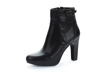 Woman ankle boots isolated on white background