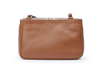 Women's fashion crossbody bag isolated on white background