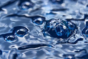 Water surface with air bubbles